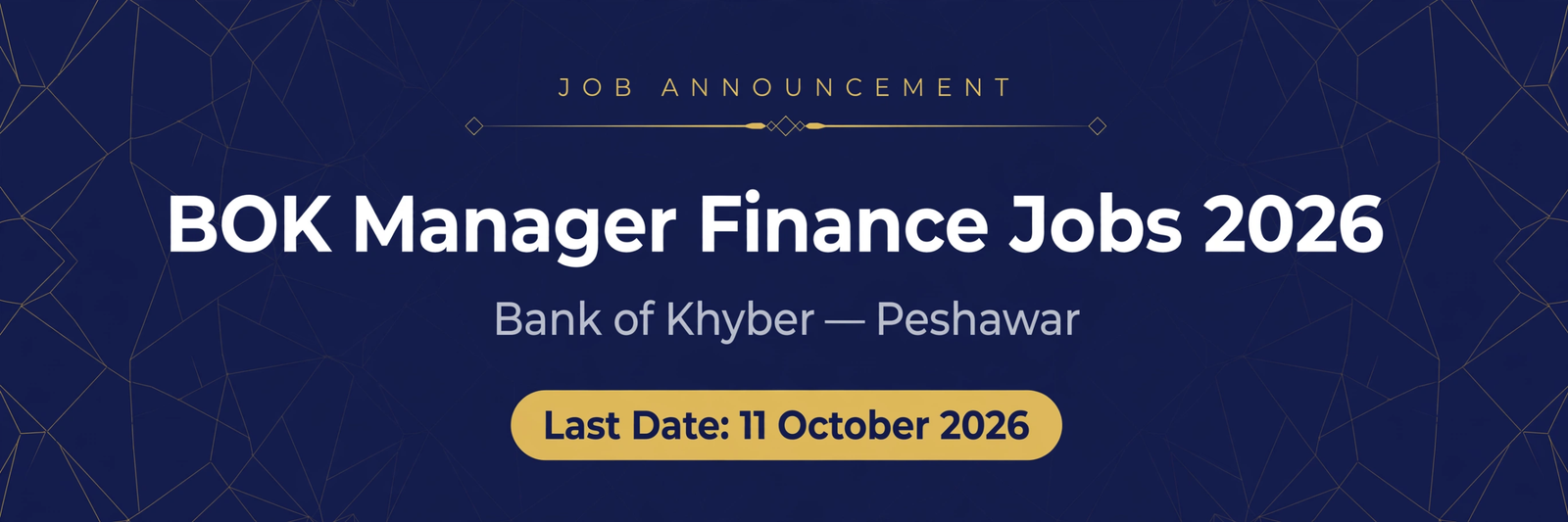 BOK Manager Finance Jobs 2026 Advertisement