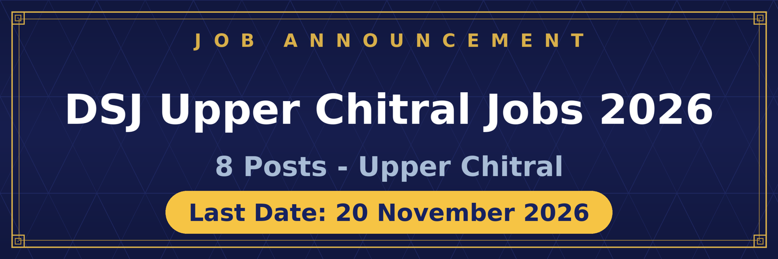 District Sessions Judge Upper Chitral Jobs 2026 Advertisement