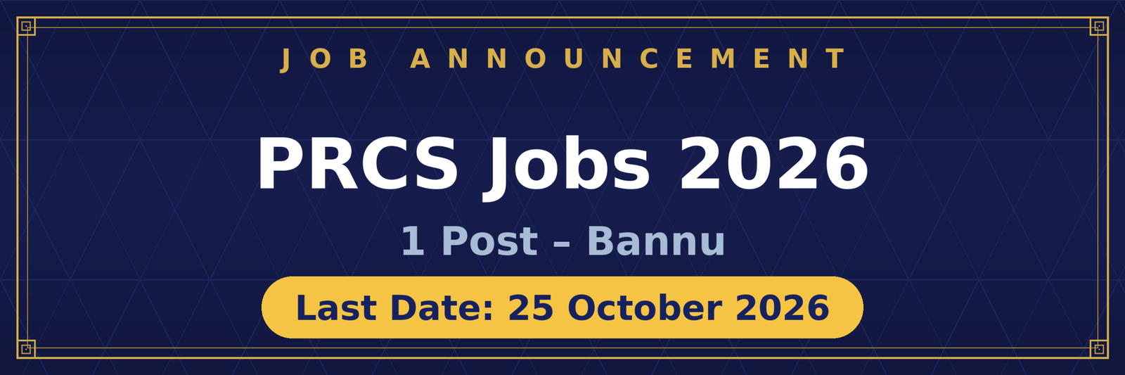 PRCS Vaccinator Jobs 2026 Advertisement