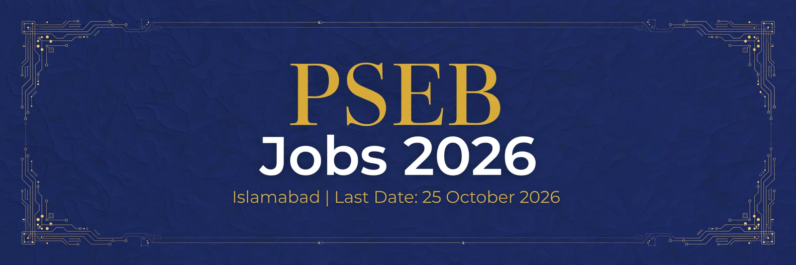 PSEB Jobs 2026 Advertisement