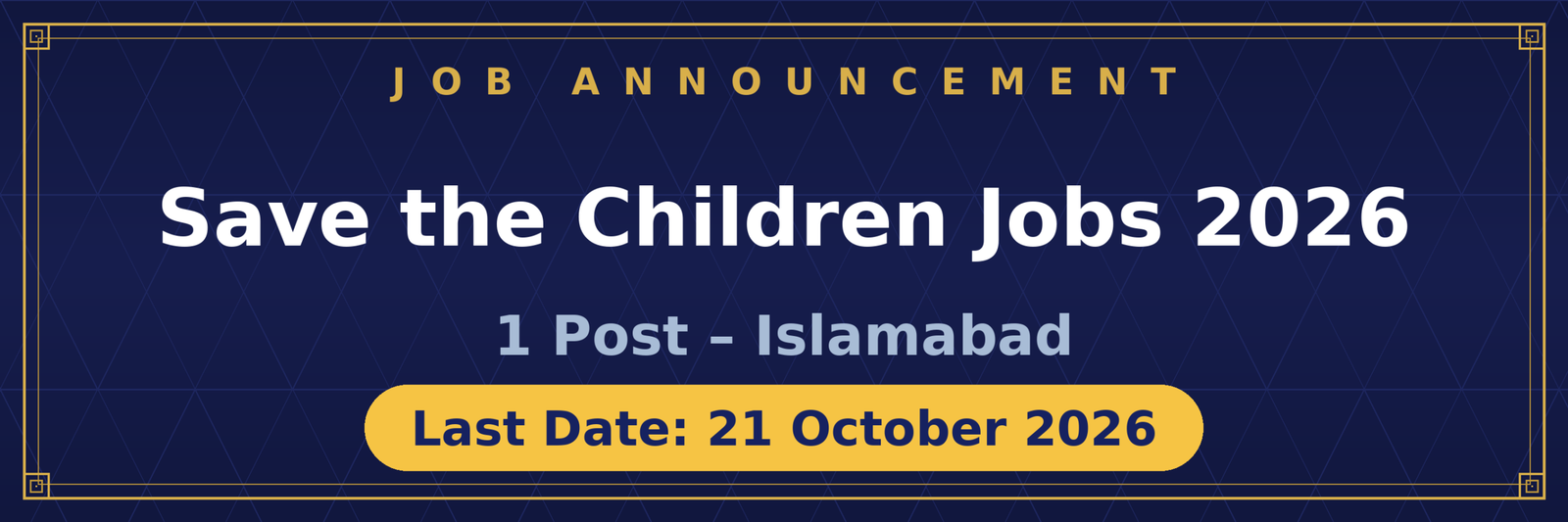 Save the Children Health and Nutrition Advisor Jobs 2026 Advertisement