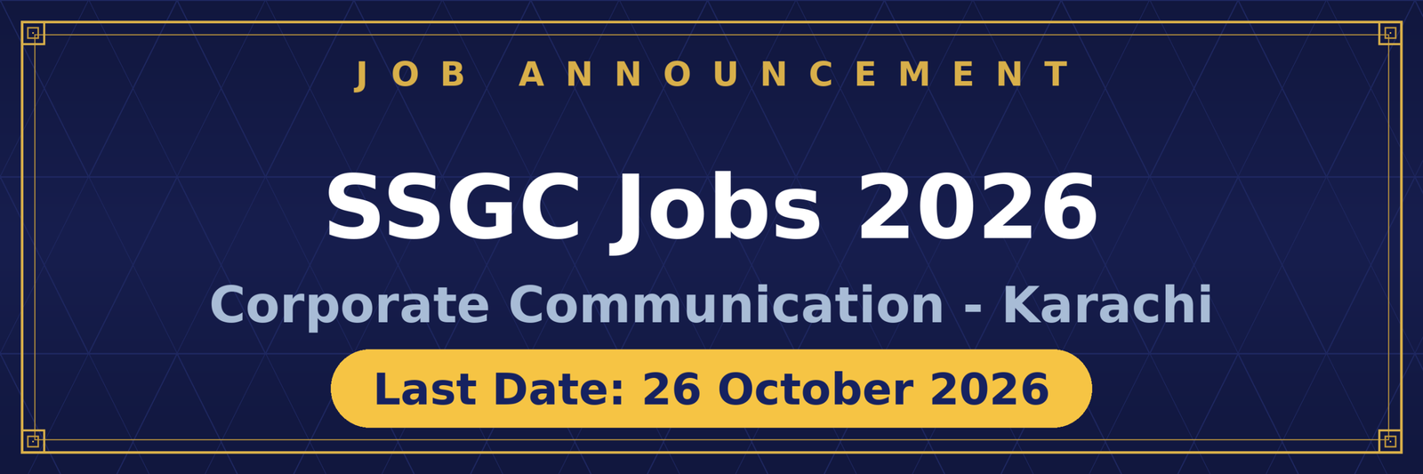 SSGC Jobs 2026 Advertisement